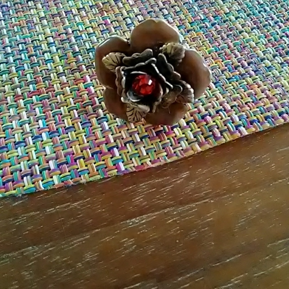 BOHM GOLDPLATED/ENAMELED RING! - Picture 2 of 7